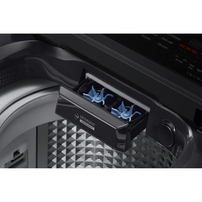 Samsung WA40F10E1CFQ Top Load Washer Ecobubble 10.0kg Deep Charcoal | TBM Online