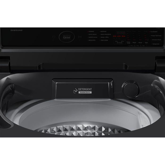 Samsung WA40F10E1CFQ Top Load Washer Ecobubble 10.0kg Deep Charcoal | TBM Online