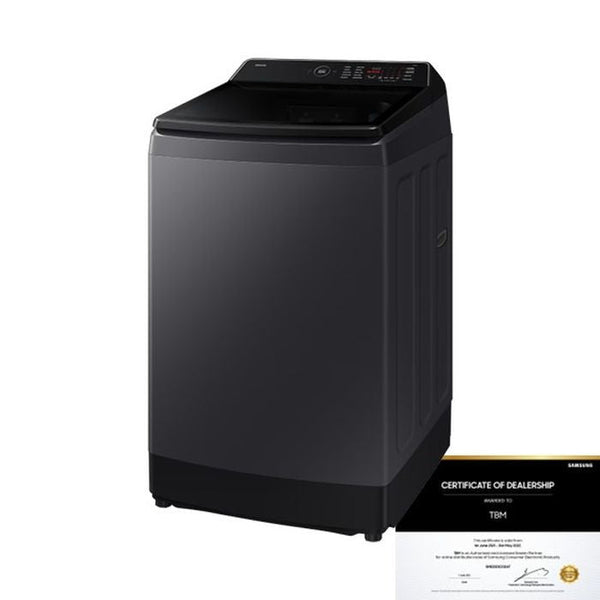 Samsung WA80F13S5CFQ Top Load Washer 13kg BeSpoke AI Deep Charcoal | TBM Online