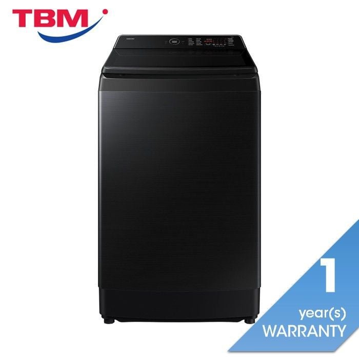 Samsung WA80F15S5BFQ Top Load Washer 15kg Bespoke AI Black | TBM Online