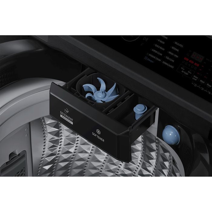 Samsung WA80F21B9BFQ Top Load Washer 21kg BeSpoke AI Black | TBM Online