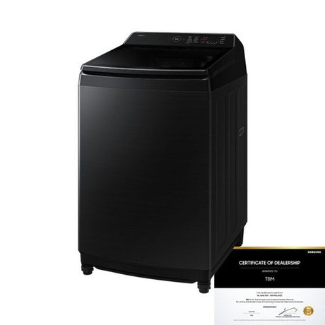 Samsung WA80F21B9BFQ Top Load Washer 21kg BeSpoke AI Black | TBM Online