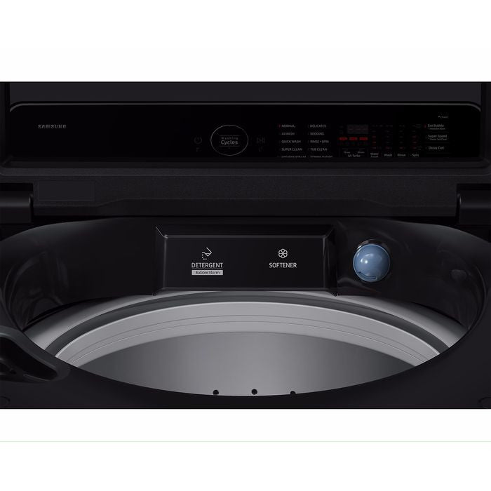 Samsung WA80F21B9BFQ Top Load Washer 21kg BeSpoke AI Black | TBM Online