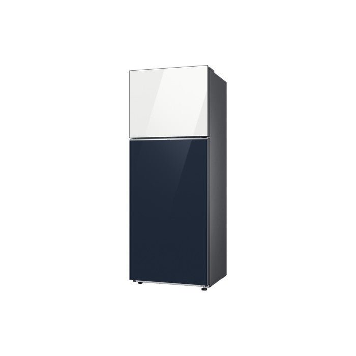 Samsung RT47CB66448AME 2 Doors Fridge Bespoke Top Mount Freezer With Optimal Fresh+ In Clean White Clean Navy 476L | TBM Online