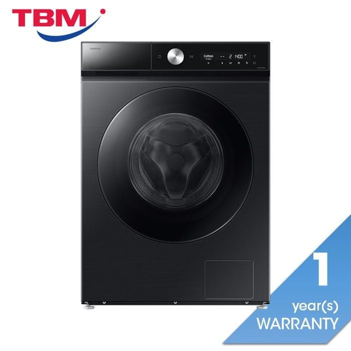 Samsung WD12DB8B85GBFQ Front Load Bespoke AI Washer 12kg Dryer 7kg Black | TBM Online