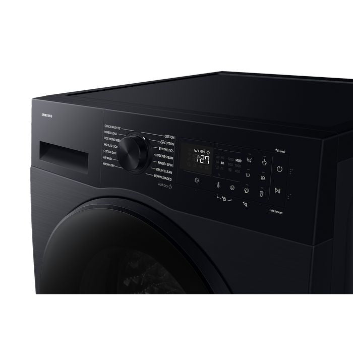 Samsung WD12DG5B15BBFQ Front Load Washer Dryer 12kg + 7kg Black | TBM Online