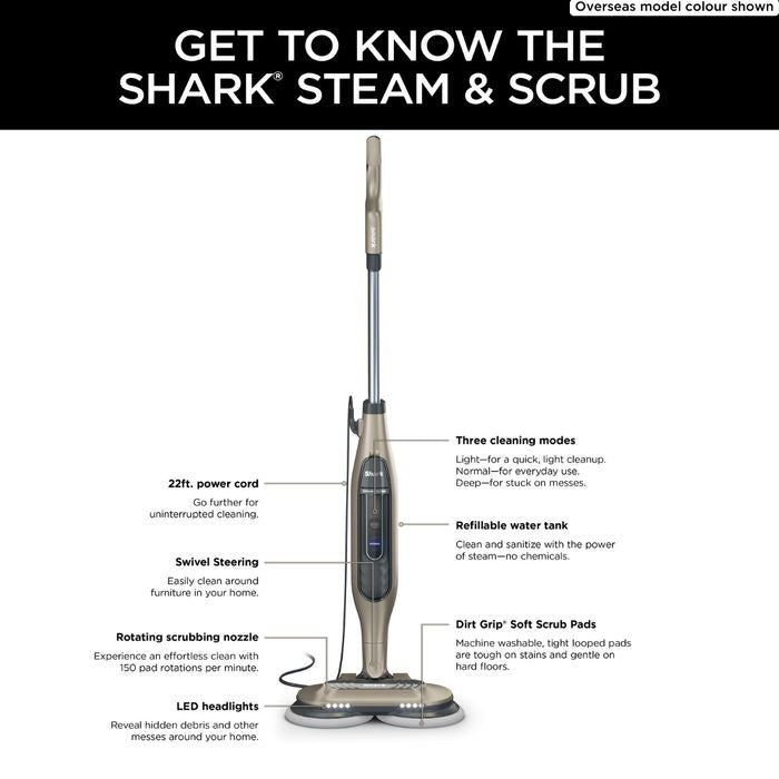 Shark S - 7001SM Steam And Scrub Mop | TBM Online