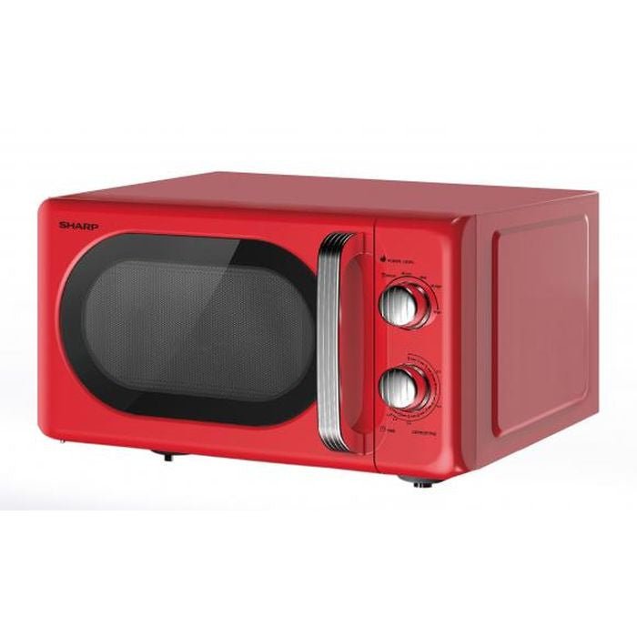 Sharp R220EFRDMA Microwave Oven 6 Power Level 20L 700W Red | TBM Online