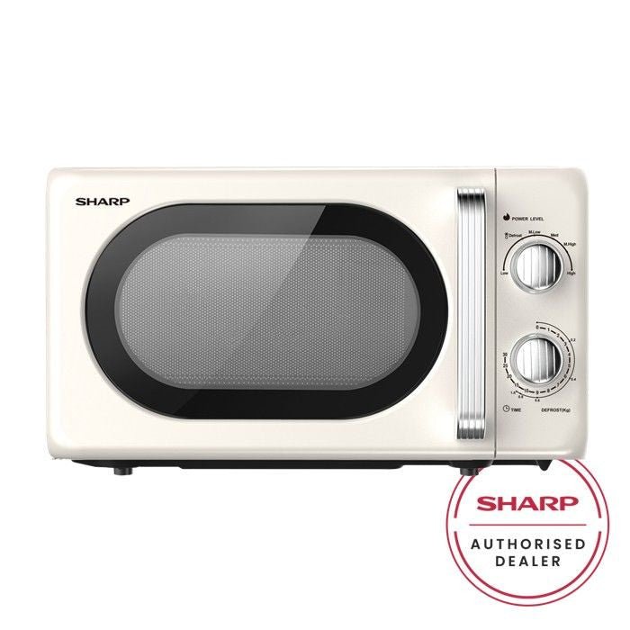 Sharp R220EFWHMA Microwave Oven 6 Power Level 20L 700W White | TBM Online