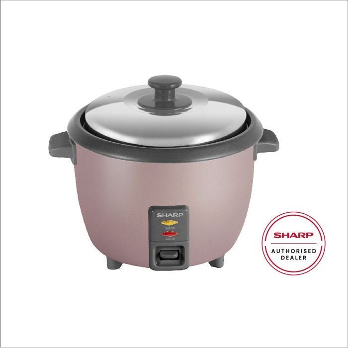Sharp KSH108SPK Conventional Rice Cooker Non Stick Inner Pot Auto Keep Warm Stainless Steel Lid 1.0L | TBM Online