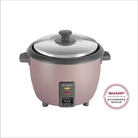 Sharp KSH108SPK Conventional Rice Cooker Non Stick Inner Pot Auto Keep Warm Stainless Steel Lid 1.0L | TBM Online