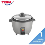 Sharp KSH108SSL Conventional Rice Cooker Non Stick Inner Pot Auto Keep Warm Stainless Steel Lid 1.0L | TBM Online