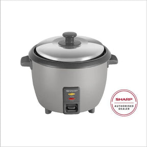 Sharp KSH108SSL Conventional Rice Cooker Non Stick Inner Pot Auto Keep Warm Stainless Steel Lid 1.0L | TBM Online
