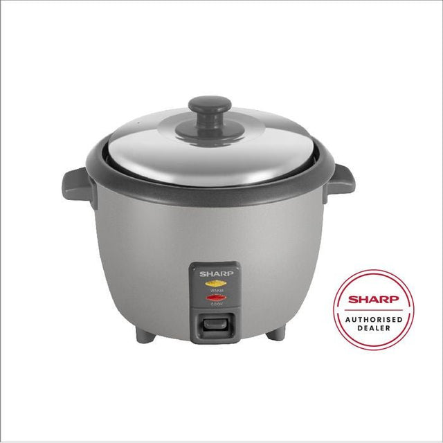 Sharp KSH108SSL Conventional Rice Cooker Non Stick Inner Pot Auto Keep Warm Stainless Steel Lid 1.0L | TBM Online