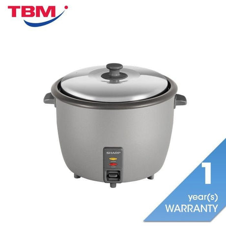 Sharp KSH288SSL Conventional Rice Cooker Non Stick Inner Pot Auto Keep Warm Stainless Steel Lid 2.8L | TBM Online