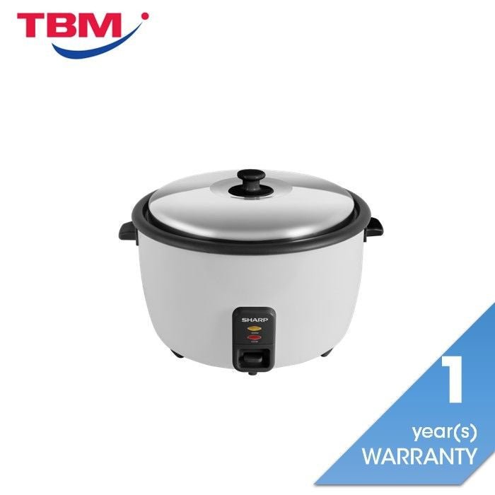 Sharp KSH458CWH Conventional Rice Cooker Non Stick Inner Pot Auto Keep Warm Stainless Steel Lid 4.5L | TBM Online