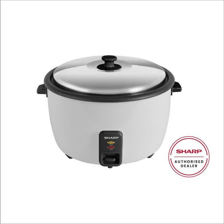 Sharp KSH458CWH Conventional Rice Cooker Non Stick Inner Pot Auto Keep Warm Stainless Steel Lid 4.5L | TBM Online