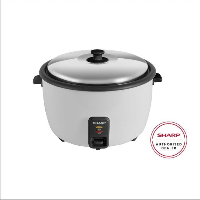 Sharp KSH458CWH Conventional Rice Cooker Non Stick Inner Pot Auto Keep Warm Stainless Steel Lid 4.5L | TBM Online