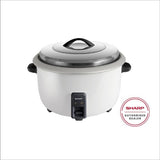 Sharp KSH668CWH Conventional Rice Cooker Non Stick Inner Pot Auto Keep Warm Stainless Steel Lid 6.6L | TBM Online