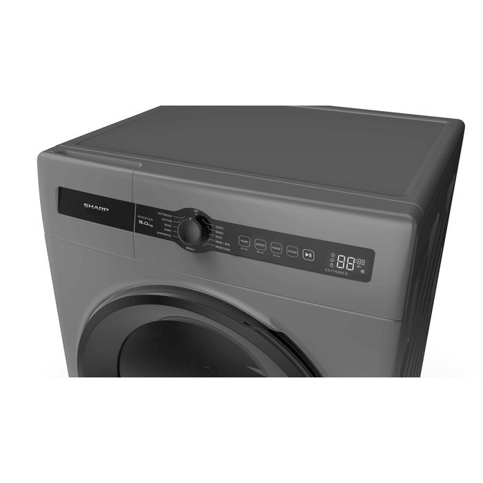 Sharp ESFH9BMB Front Load Washer Inverter 9.0kg | TBM Online