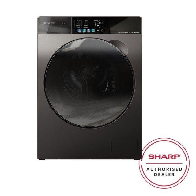 Sharp ESFJ1054AMG Front Load Washer 10.5kg Dark Silver | TBM Online