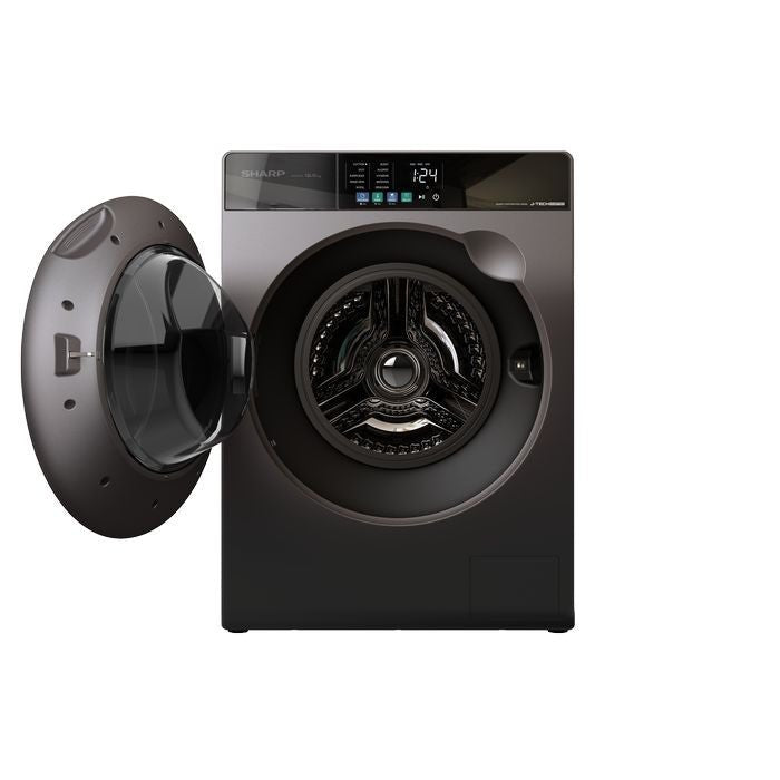 Sharp ESFJ1254AMG Front Load Washer 12.5kg Dark Silver | TBM Online