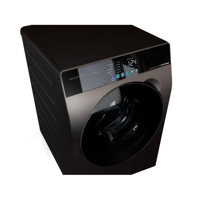 Sharp ESFJ1254AMG Front Load Washer 12.5kg Dark Silver | TBM Online
