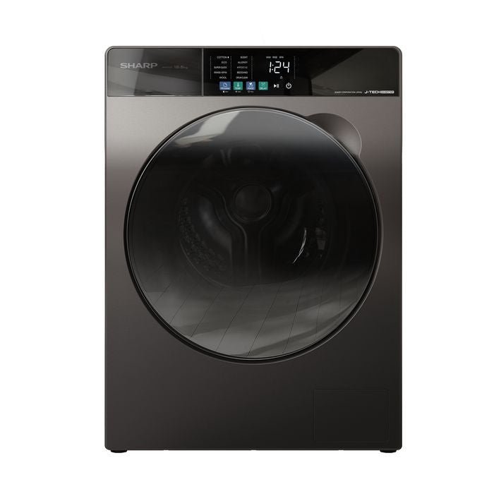 Sharp ESFJ1254AMG Front Load Washer 12.5kg Dark Silver | TBM Online