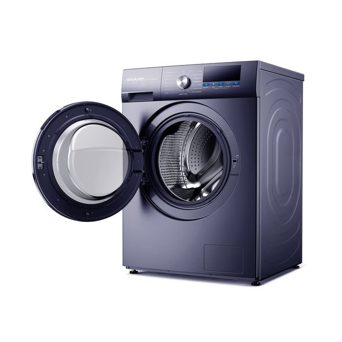 Sharp ESFX10APB Front Load Washer 10kg Inverter Navy Blue | TBM Online