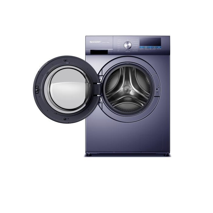 Sharp ESFX11APB Front Load Washer 11kg Inverter Navy Blue | TBM Online