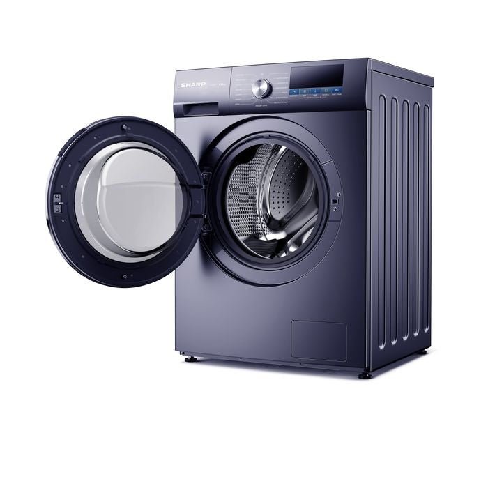 Sharp ESFX11APB Front Load Washer 11kg Inverter Navy Blue | TBM Online