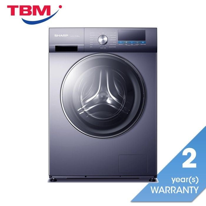 Sharp ESFX11APB Front Load Washer 11kg Inverter Navy Blue | TBM Online