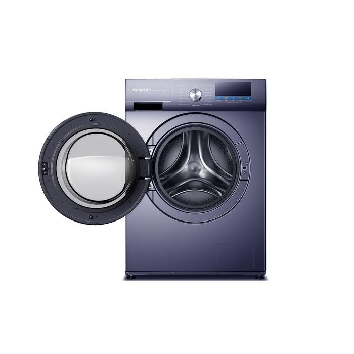 Sharp ESFX9APB Front Load Washer 9kg Inverter Navy Blue | TBM Online