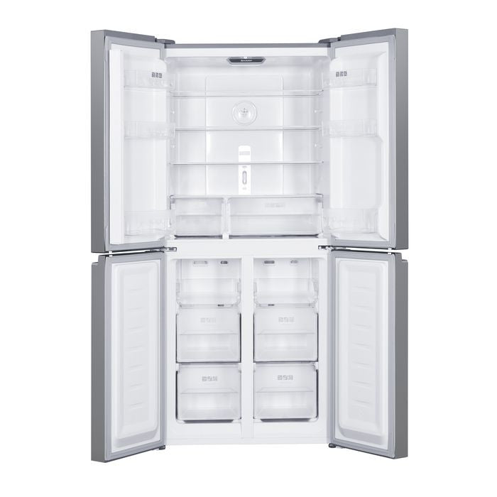 Sharp SJF489GW 4 Doors Fridge 480L Inverter Anti - Bacteria Deodorizer R600A White | TBM Online