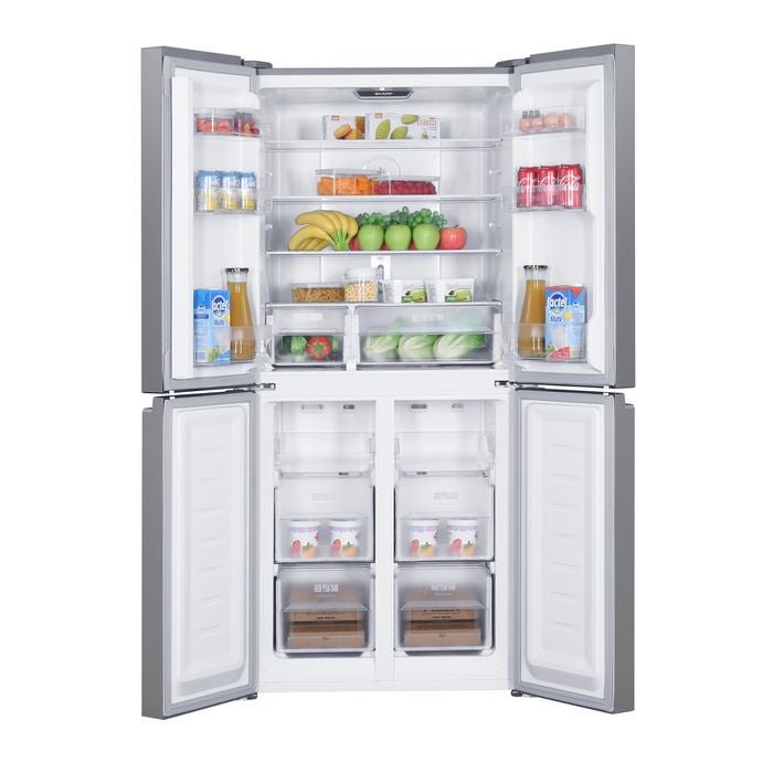 Sharp SJF489GW 4 Doors Fridge 480L Inverter Anti - Bacteria Deodorizer R600A White | TBM Online