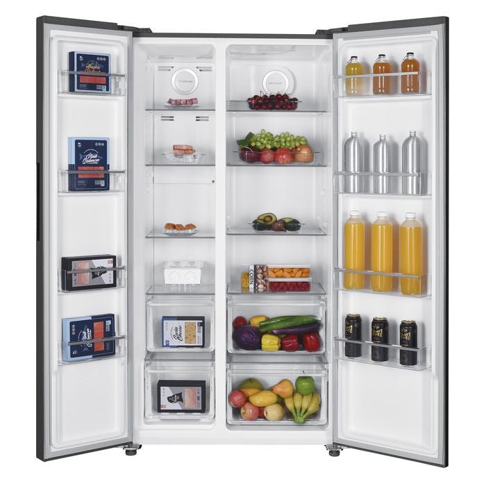 Sharp SJX6322MS Side - By - Side Fridge 620L Inverter With Multi Air Flow | TBM Online