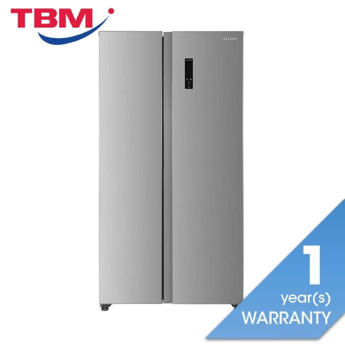 Sharp SJX6322MS Side - By - Side Fridge 620L Inverter With Multi Air Flow | TBM Online