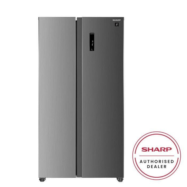 Sharp SJXP6822MS Side By Side Fridge 680L Inverter Multi Air Flow | TBM Online