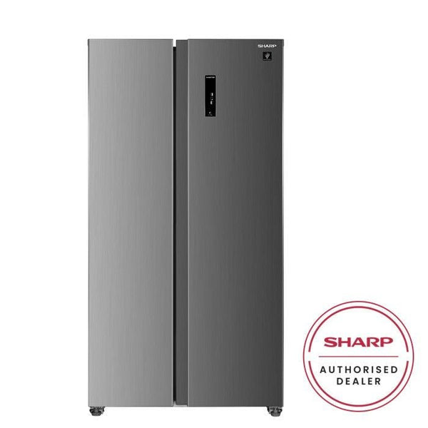 Sharp SJXP6822MS Side By Side Fridge 680L Inverter Multi Air Flow | TBM Online