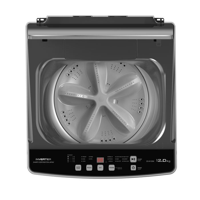 Sharp ESW12SM Top Load Washer Fully Auto Inverter 12.0kg | TBM Online