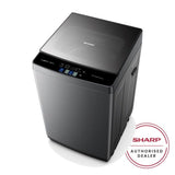 Sharp ESWX10AMG Top Load Washer 10.5kg DD Inverter Tempered Glass Lid Colour Touch Panel | TBM Online