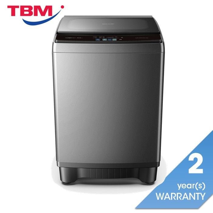 Sharp ESWX18AMG Top Load Washer 18kg DD Inverter Soft Close Tempered Glass Lid | TBM Online