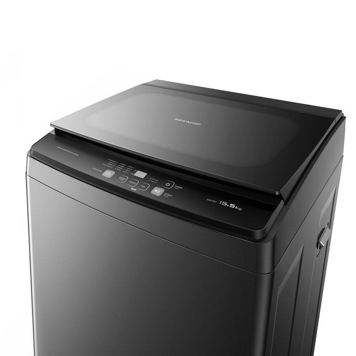 Sharp ESX1521 Top Load Washer LED Display Stainless Steel Tub 15.5 KG | TBM Online