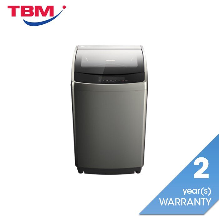Sharp ESY1419 Top Load Washer Fully Auto Stainless Steel Tub LED Display 14.0 kg | TBM Online