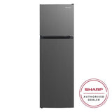 Sharp SJ2688MDS 2 Door Fridge 267L Inverter Dark Grey Metal Door | TBM Online