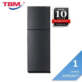 Sharp SJ327MDS 2 Doors Smile Fridge 320L AG+ Nano Tempered Glass Shelf | TBM Online