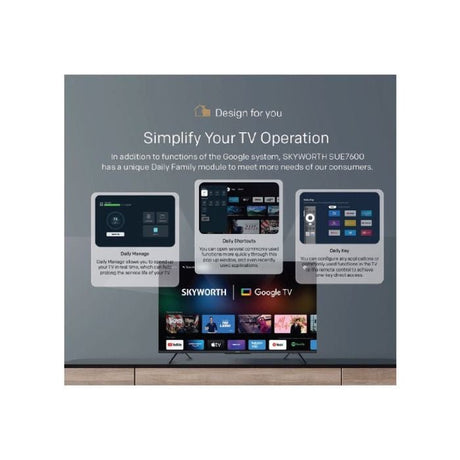 Skyworth 86SUE7600 86" 4K UHD Google TV | TBM Online