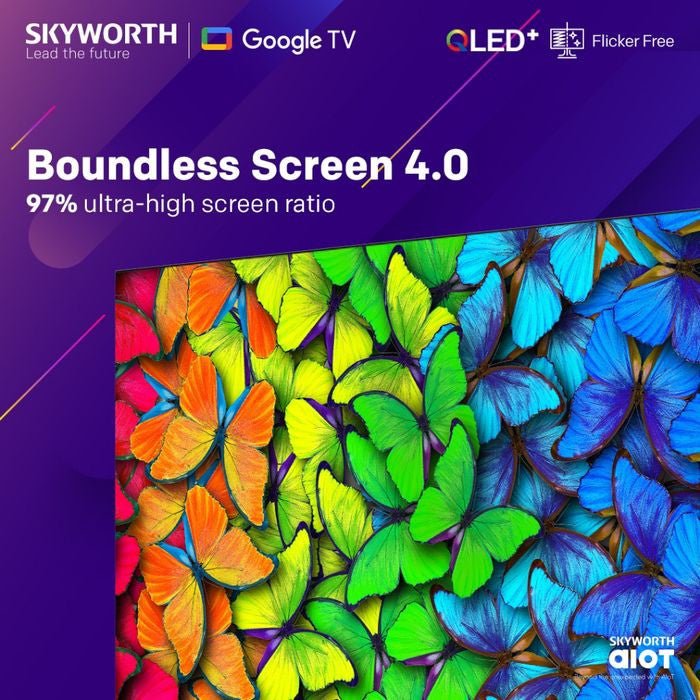 Skyworth 65SUE8000 65" 4K QLED Smart Google TV | TBM Online