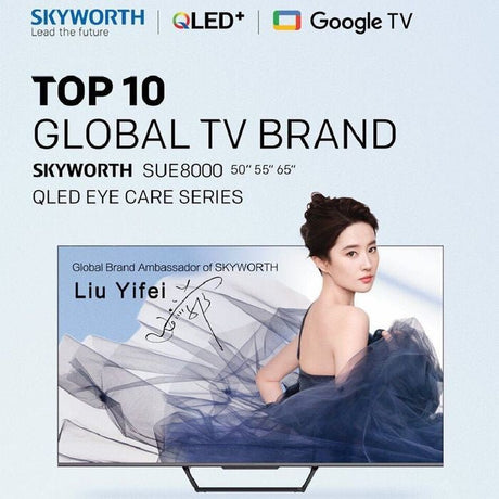 Skyworth 65SUE8000 65" 4K QLED Smart Google TV | TBM Online