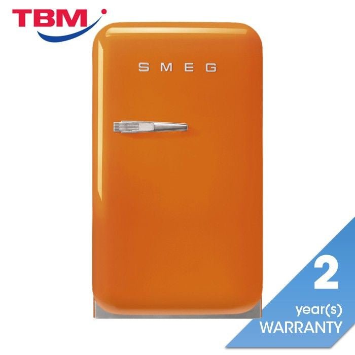 Smeg FAB5ROR5 Mini Bar Fridge G38 Orange | TBM Online